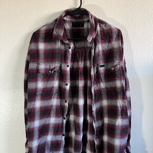 KR3W Red and Black Plaid Shirt